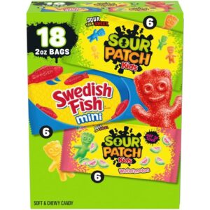 Sour Patch Kids x Swedish Fish Variety Pack 2oz 18ct